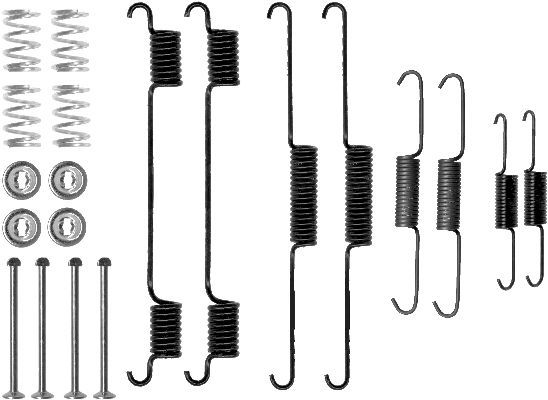 HELLA PAGID Piederumu komplekts, Bremžu loki 8DZ 355 200-661